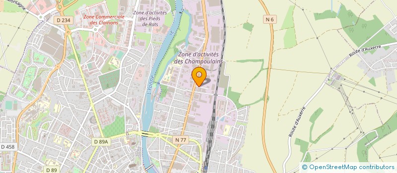 localisation de l'entreprise MONSIEUR GREGORY CHANARD à AUXERRE