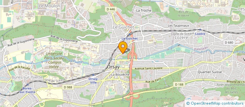 localisation de l'entreprise MONSIEUR GREGORY CHANTEUR  ORSAY