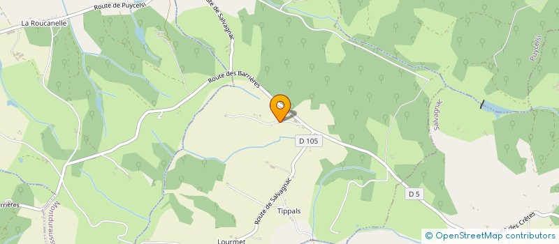 localisation de l'entreprise MONSIEUR GREGORY CHARRIE  LA SAUZIERE-SAINT-JEAN