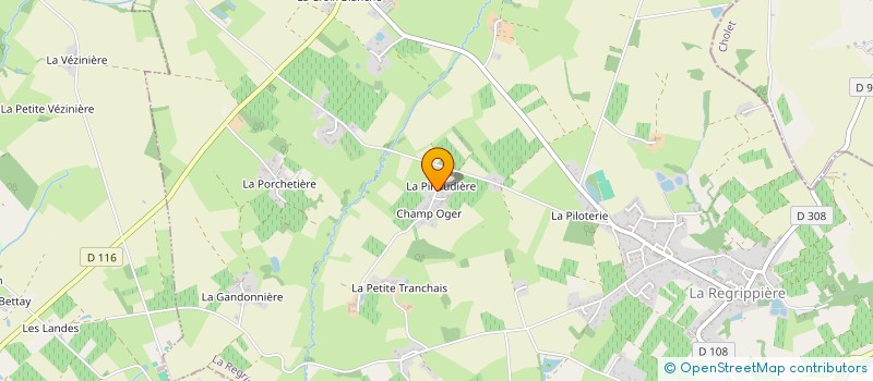 localisation de l'entreprise MONSIEUR GREGORY CHARRIER à LA REGRIPPIERE