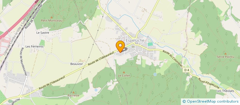 localisation de l'entreprise MONSIEUR GREGORY CHASTAGNARET  ESPELUCHE