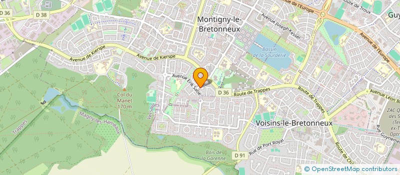 localisation de l'entreprise MONSIEUR GREGORY CHATELIER à MONTIGNY-LE-BRETONNEUX