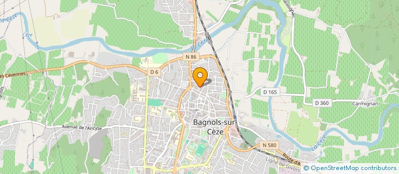 localisation de l'entreprise MONSIEUR GREGORY CHAUDESAIGUES  BAGNOLS-SUR-CEZE