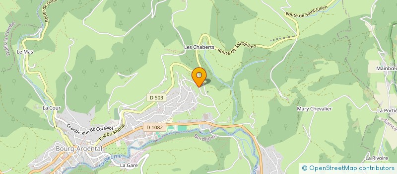 localisation de l'entreprise MONSIEUR GREGORY CHAZAL  BOURG-ARGENTAL