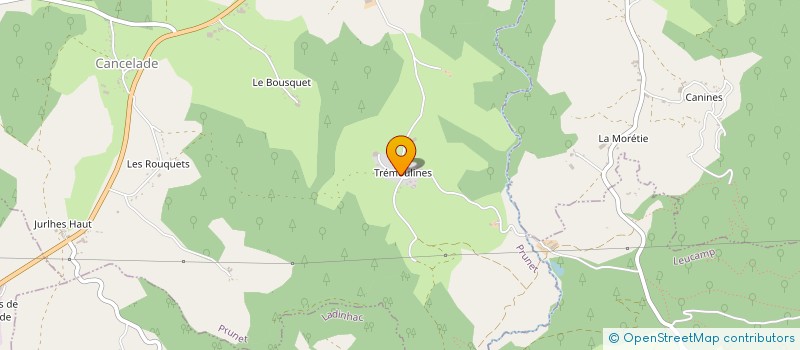 localisation de l'entreprise MONSIEUR GREGORY CHEMINAT à PRUNET