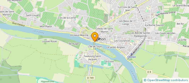 localisation de l'entreprise MONSIEUR GREGORY CHESNEAU  CHINON