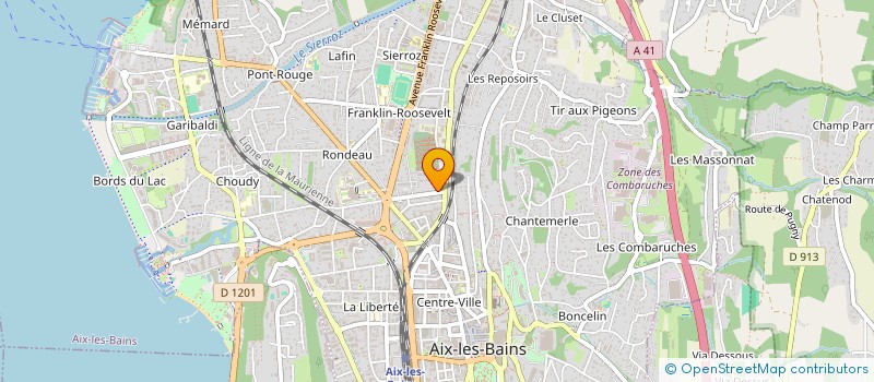 localisation de l'entreprise MONSIEUR GREGORY CHRETIEN à AIX-LES-BAINS