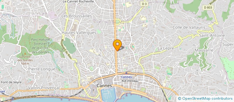 localisation de l'entreprise MONSIEUR GREGORY CLAVEL à CANNES