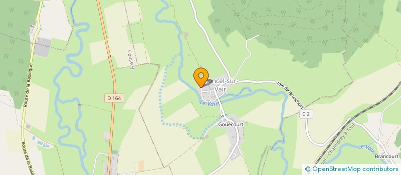 localisation de l'entreprise MONSIEUR GREGORY CLEMENT  MONCEL-SUR-VAIR