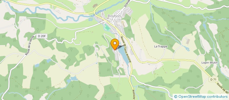 localisation de l'entreprise MONSIEUR GREGORY CLEMENT  ROYBON