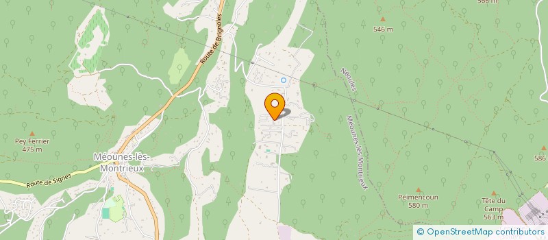 localisation de l'entreprise MONSIEUR GREGORY CLEMENT  MEOUNES-LES-MONTRIEUX