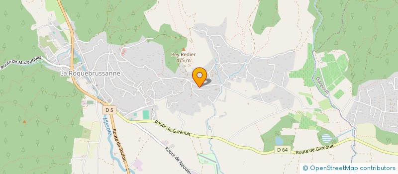 localisation de l'entreprise MONSIEUR GREGORY COLAS THOMAS  LA ROQUEBRUSSANNE