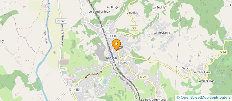 localisation de l'entreprise MONSIEUR GREGORY COLIN  ALLASSAC