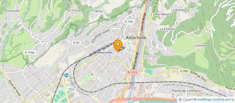 localisation de l'entreprise MONSIEUR GREGORY COLIN à ALBERTVILLE