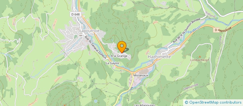 localisation de l'entreprise MONSIEUR GREGORY COLLIGNON  LAPOUTROIE