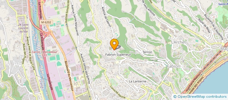 localisation de l'entreprise MONSIEUR GREGORY COMITO à NICE