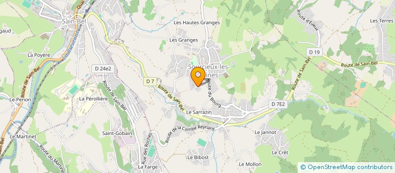 localisation de l'entreprise MONSIEUR GREGORY COQUARD  SOURCIEUX-LES-MINES