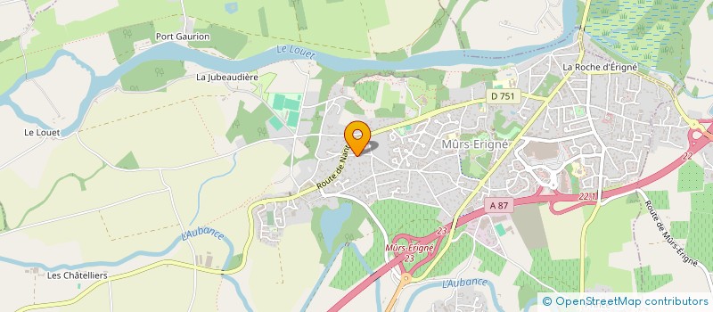 localisation de l'entreprise MONSIEUR GREGORY COQUARD  MURS-ERIGNE