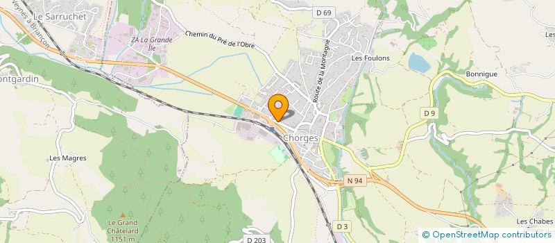 localisation de l'entreprise MONSIEUR GREGORY CORDERO  CHORGES