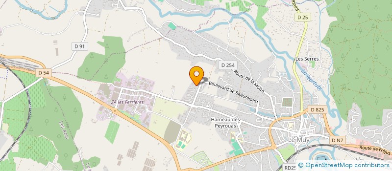 localisation de l'entreprise MONSIEUR GREGORY CORGNET  LE MUY