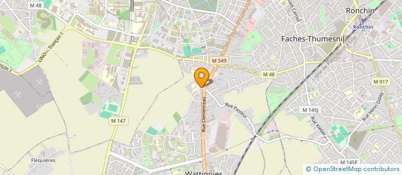 localisation de l'entreprise MONSIEUR GREGORY COSENTINO  WATTIGNIES