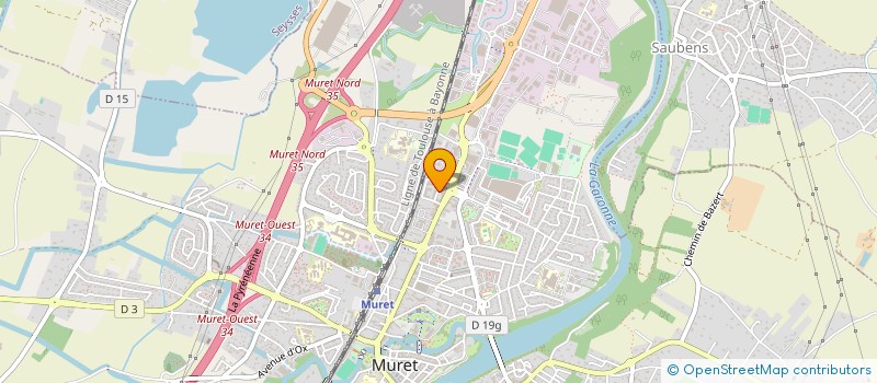 localisation de l'entreprise MONSIEUR GREGORY COURVOISIER  MURET