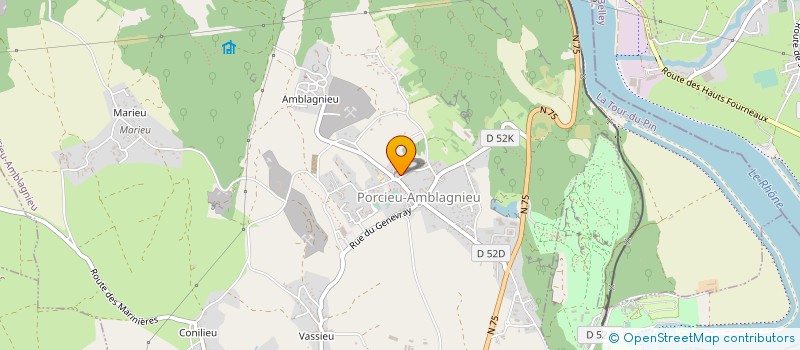 localisation de l'entreprise MONSIEUR GREGORY CREVOISIER  PORCIEU-AMBLAGNIEU