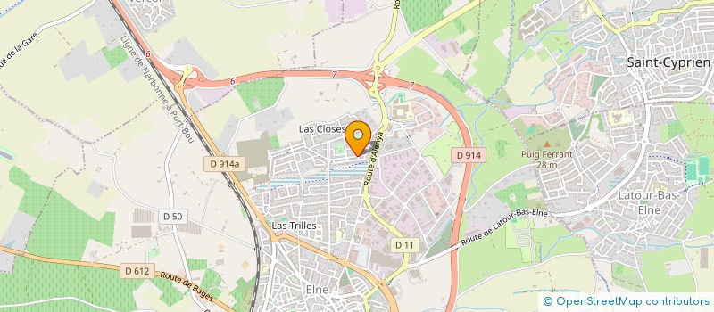 localisation de l'entreprise MONSIEUR GREGORY CUISSARD à ELNE