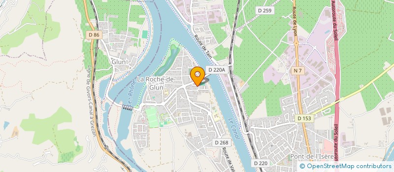 localisation de l'entreprise MONSIEUR GREGORY DA SILVA  LA ROCHE-DE-GLUN