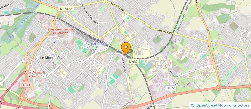 localisation de l'entreprise MONSIEUR GREGORY DALLENNES  BETHUNE