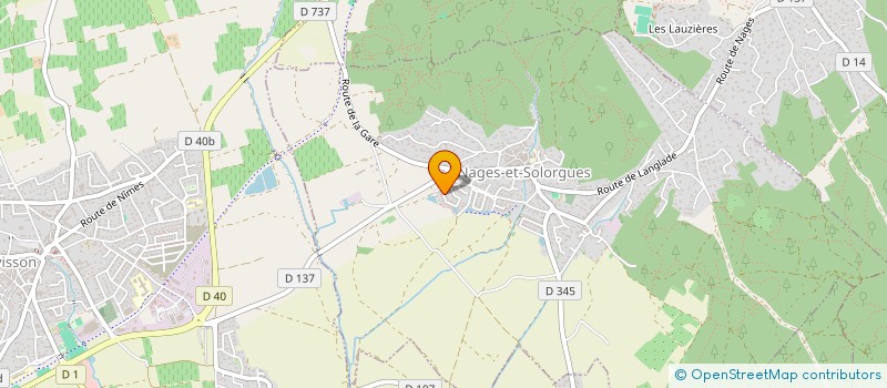 localisation de l'entreprise MONSIEUR GREGORY DAMEUVE  NAGES-ET-SOLORGUES