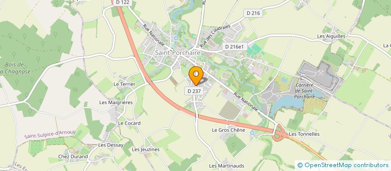 localisation de l'entreprise MONSIEUR GREGORY DANGER  SAINT-PORCHAIRE