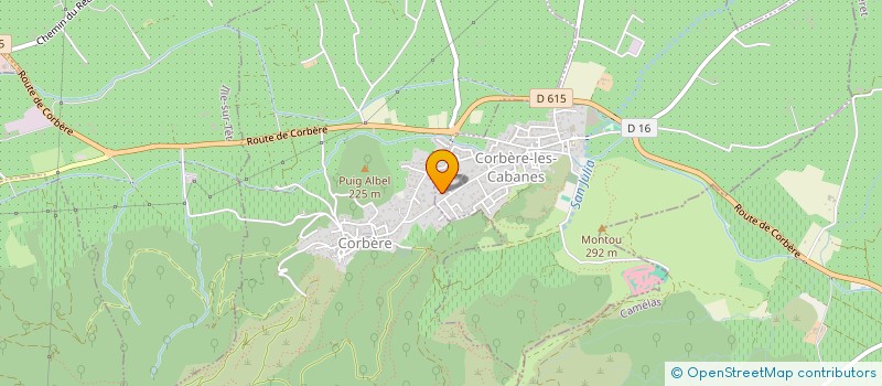 localisation de l'entreprise MONSIEUR GREGORY DARNE  CORBERE-LES-CABANES