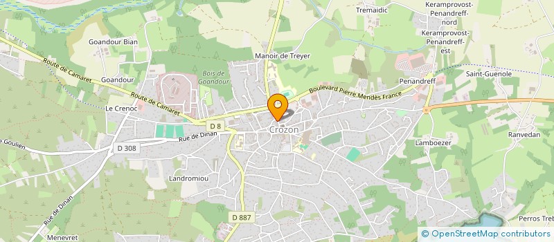 localisation de l'entreprise MONSIEUR GREGORY DATAVERA à CROZON