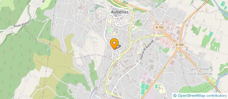 localisation de l'entreprise MONSIEUR GREGORY DAVID à AUBENAS