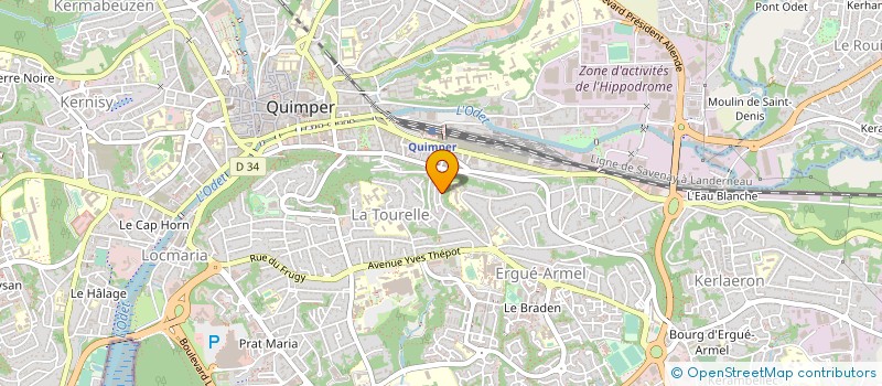 localisation de l'entreprise MONSIEUR GREGORY DE OLIVEIRA à QUIMPER