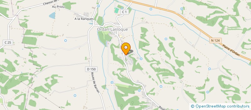 localisation de l'entreprise MONSIEUR GREGORY DEBAIX  ORDAN-LARROQUE