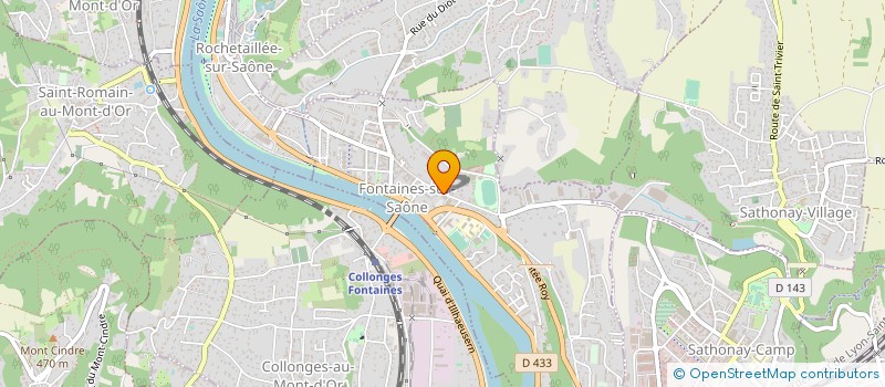 localisation de l'entreprise MONSIEUR GREGORY DEBOVE  FONTAINES-SUR-SAONE