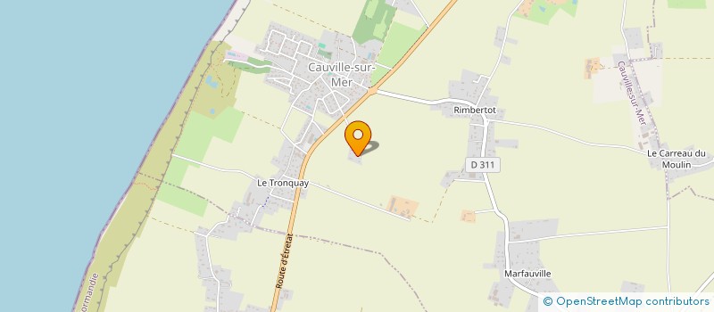 localisation de l'entreprise MONSIEUR GREGORY DELANGE  CAUVILLE-SUR-MER