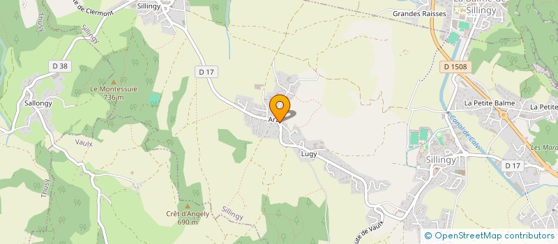 localisation de l'entreprise MONSIEUR GREGORY DELAPLACE  SILLINGY