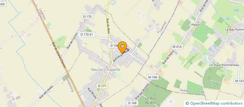 localisation de l'entreprise MONSIEUR GREGORY DELATTRE  NEUVE-CHAPELLE