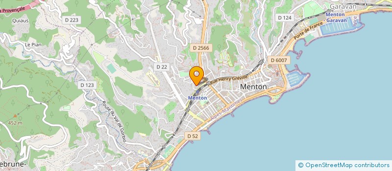 localisation de l'entreprise MONSIEUR GREGORY DELCAMP  MENTON