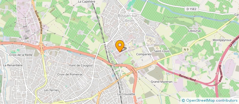 localisation de l'entreprise MONSIEUR GREGORY DELMOITIE  BOUJAN-SUR-LIBRON