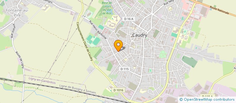 localisation de l'entreprise MONSIEUR GREGORY DELORY  CAUDRY