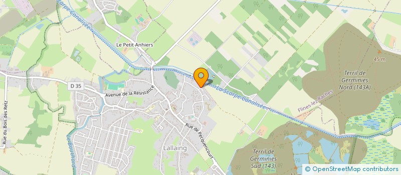 localisation de l'entreprise MONSIEUR GREGORY DENEUVILLERS  LALLAING