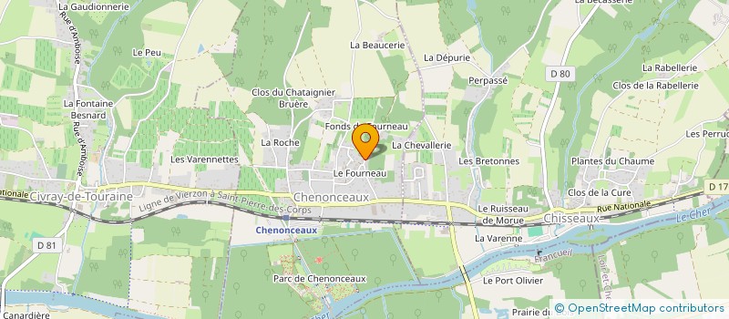 localisation de l'entreprise MONSIEUR GREGORY DENYS  CHENONCEAUX