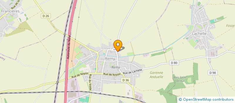 localisation de l'entreprise MONSIEUR GREGORY DERVILLE  REMY