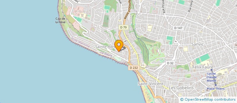 localisation de l'entreprise MONSIEUR GREGORY DESQUILBET  SAINTE-ADRESSE