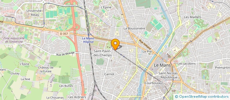 localisation de l'entreprise MONSIEUR GREGORY DESVAUX  LE MANS