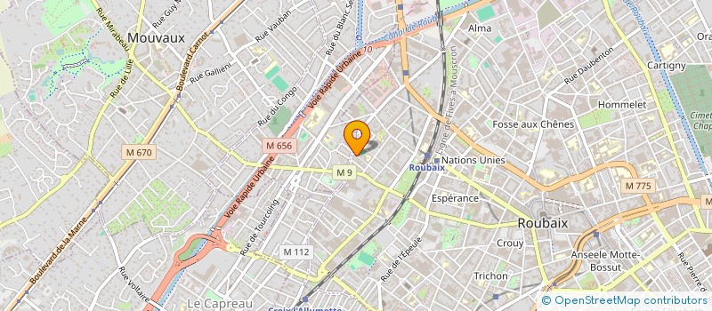 localisation de l'entreprise MONSIEUR GREGORY DETOURNE à ROUBAIX